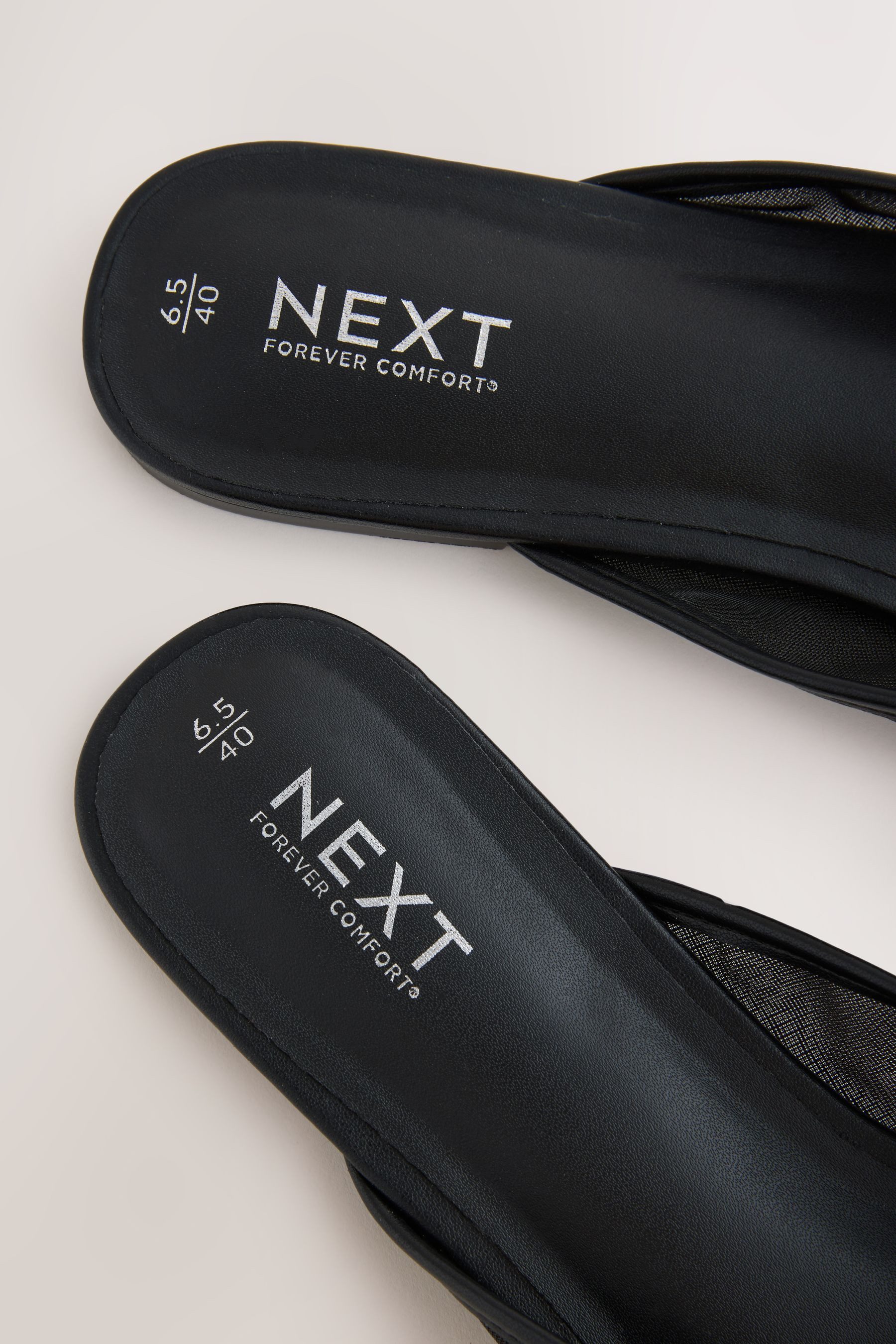 Next Forever Comfort® Pantoletten mit Mesh + Stickerei Mules (1-tlg)