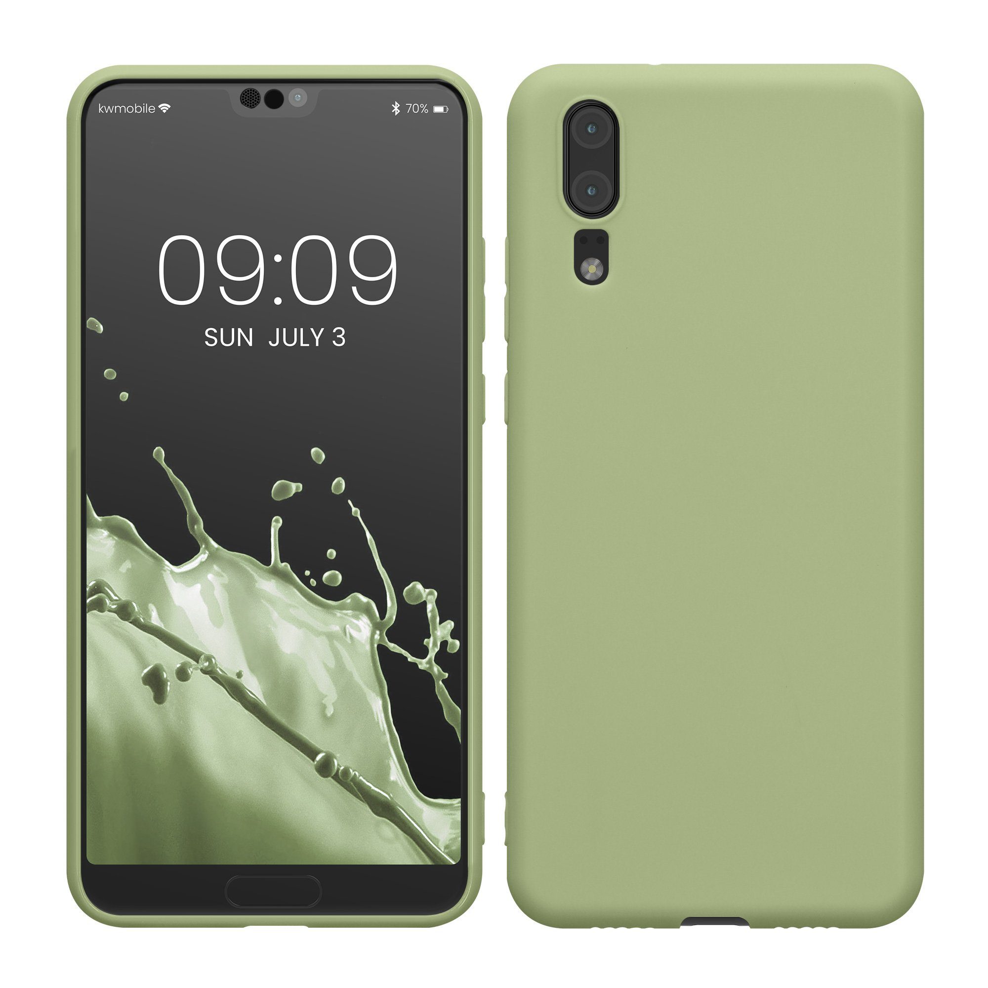 kwmobile Handyhülle Handyhülle für Huawei P20 Hülle, Weiches Handy Silikon Case - Schutzhülle Cover
