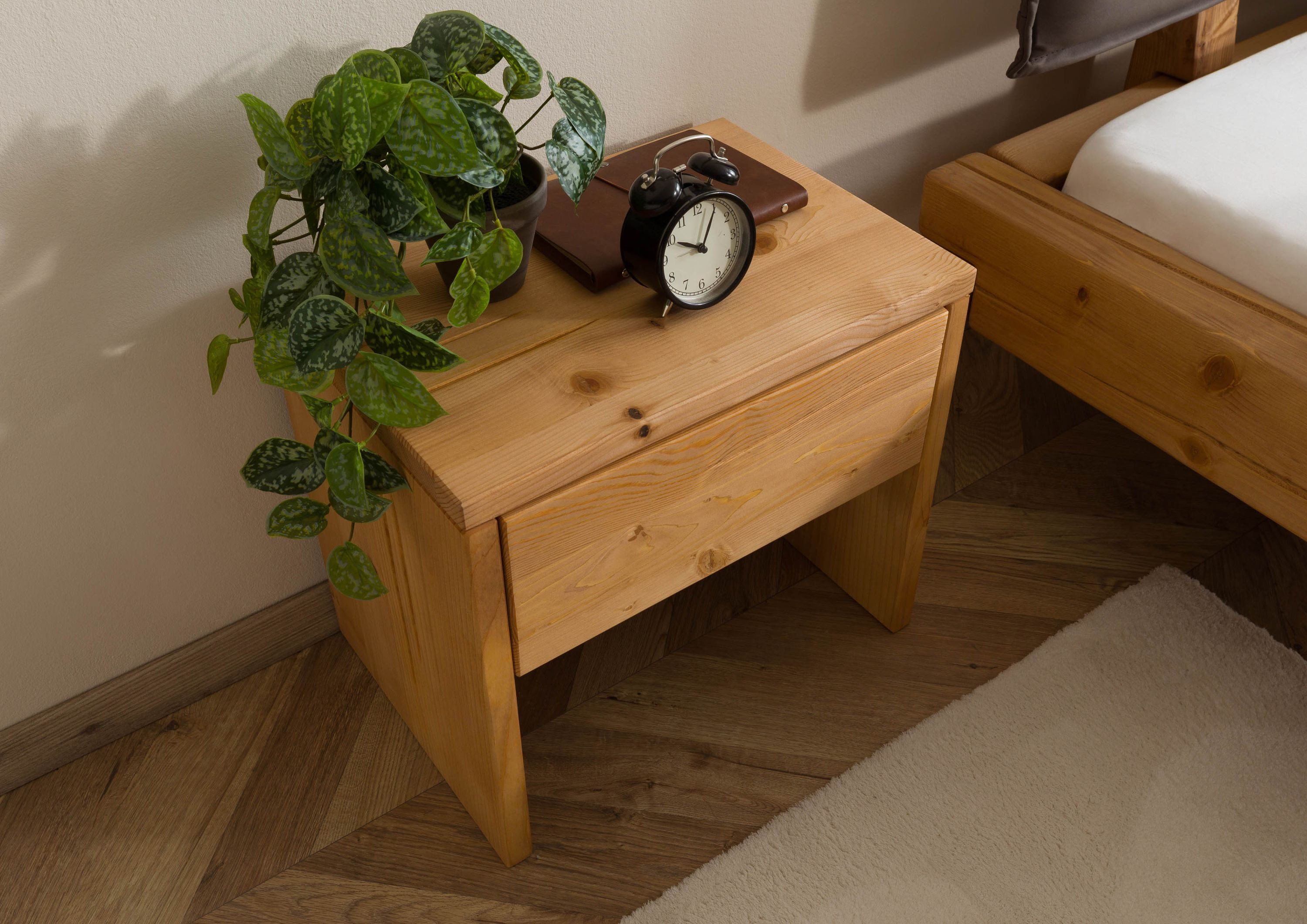 Massivmoebel24 Nachttisch FICHTELBERG, Nachttisch Fichte 50x35x46 günstig online kaufen