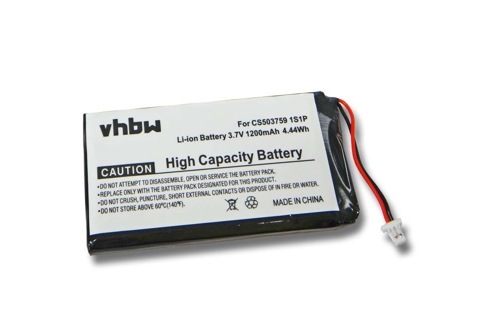 vhbw kompatibel mit Nevo Q50 Akku Li-Polymer 1200 mAh (3,7 V)