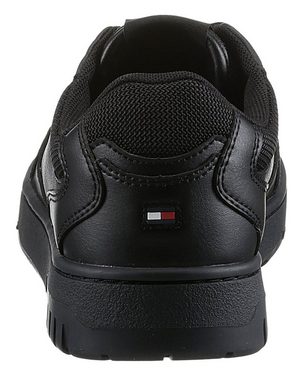 Tommy Hilfiger TH BASKET CORE LEATHER Sneaker mit gepolstertem Schaftrand, Freizeitschuh, Halbschuh, Schnürschuh