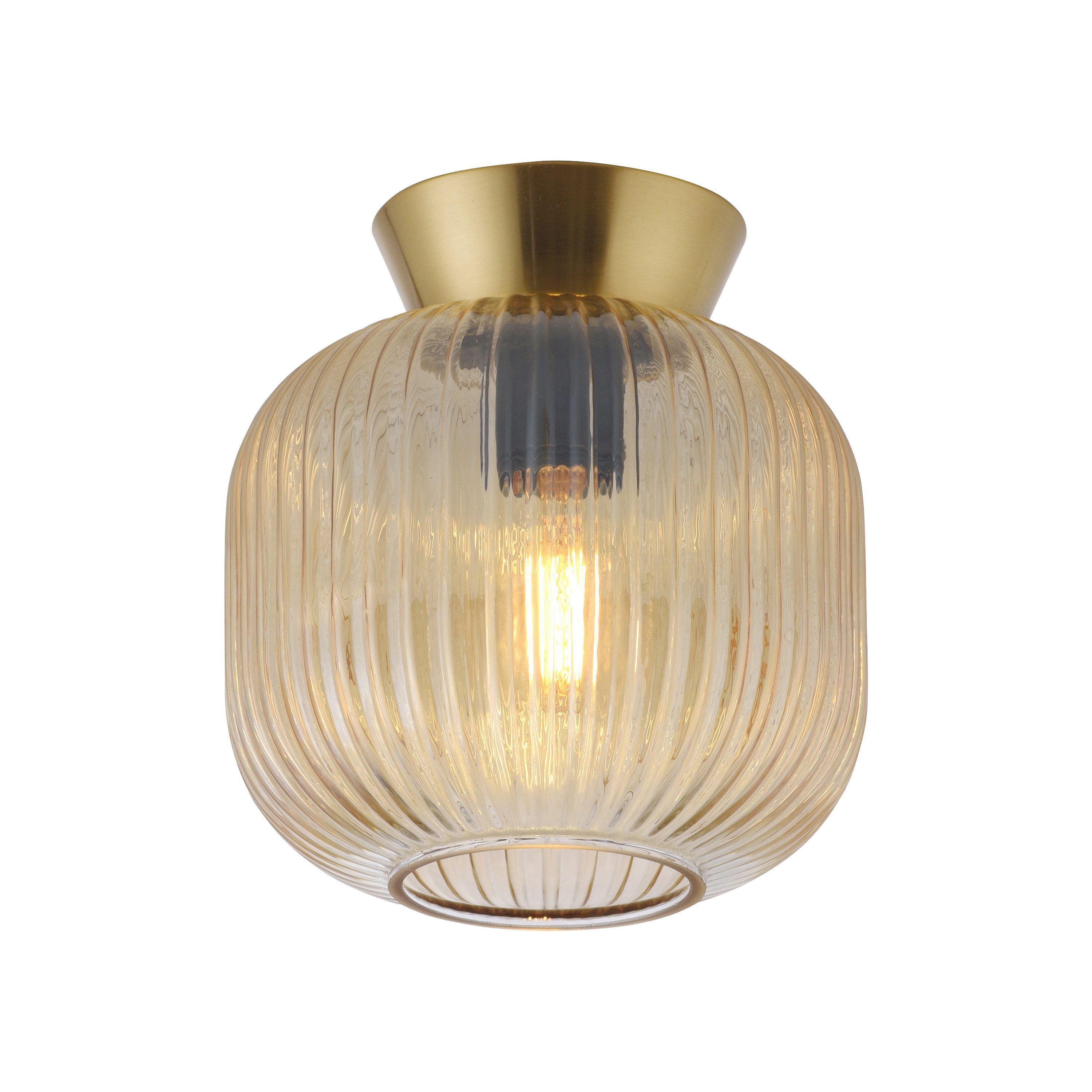 JUST LIGHT LED Deckenleuchte LED Deckenlampe SW NAMI Glasschirm, dimmbar, M günstig online kaufen