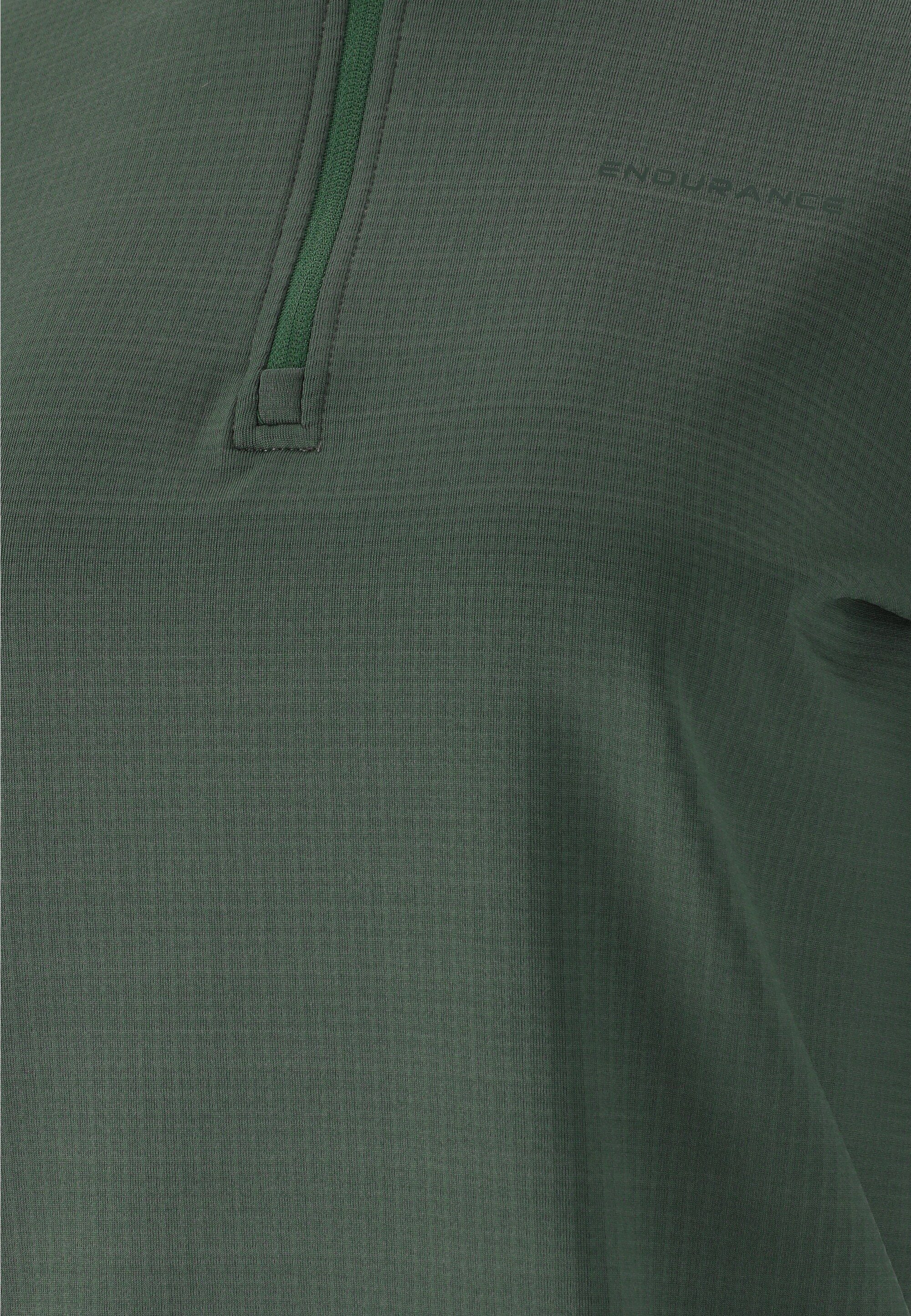 W VIRONIC Eigenschaft (1-tlg) ENDURANCE mit atmungsaktiver grün Waffle Langarmshirt