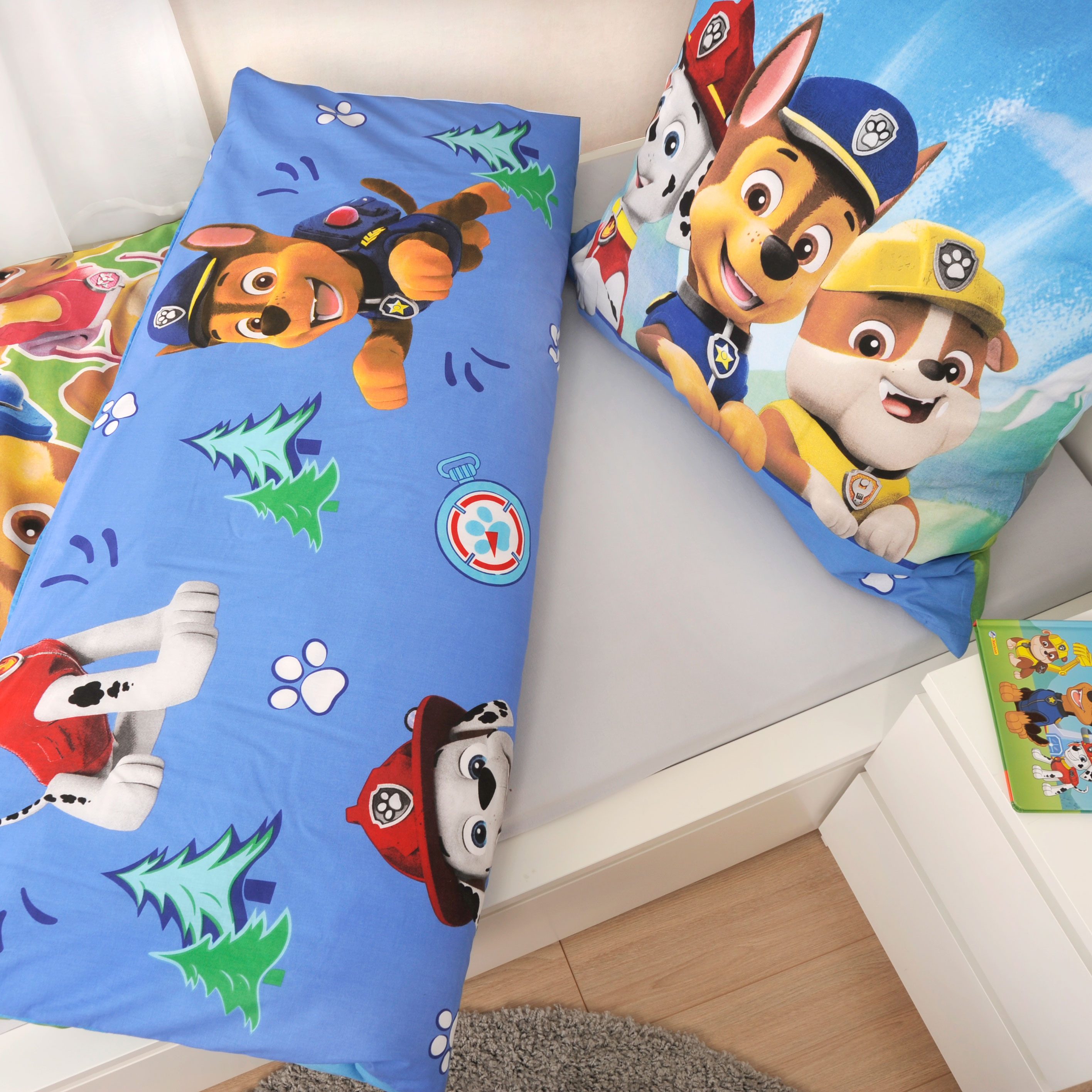 PAW PATROL Bettwäsche Paw Patrol, Renforcé, 2 teilig, Glow in the Dark