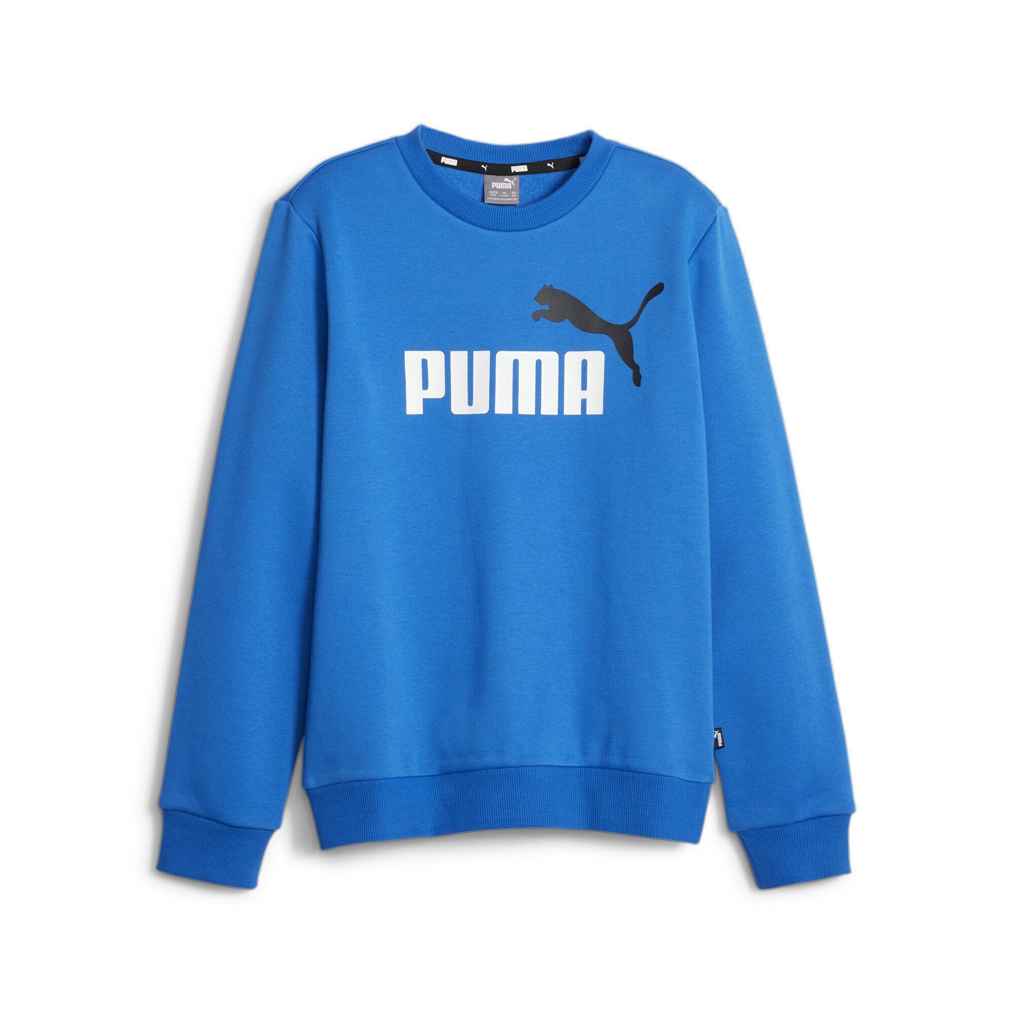 Das Festival des kostenlosen Versands ist im Gange! PUMA Sweatshirt Essentials+ Two-Tone Big Racing Blue Jungen Sweatshirt Logo