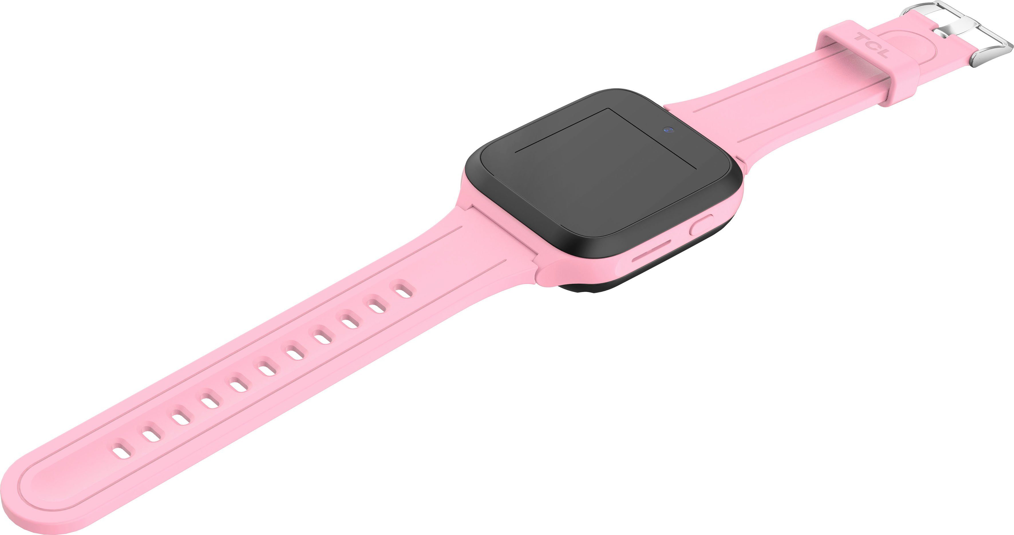 TCL MOVETIME MT40 Smartwatch (3,3 cm/1,3 Zoll, rosa rosa | Proprietär)