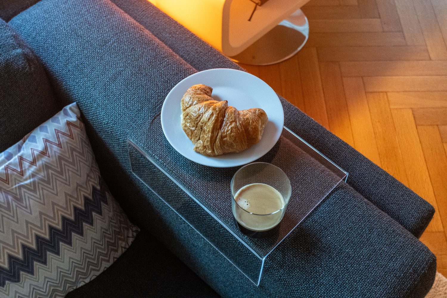 queence Beistelltisch Ablagefläche für Sofalehne, Tablett, Tisch, Acrylglas günstig online kaufen