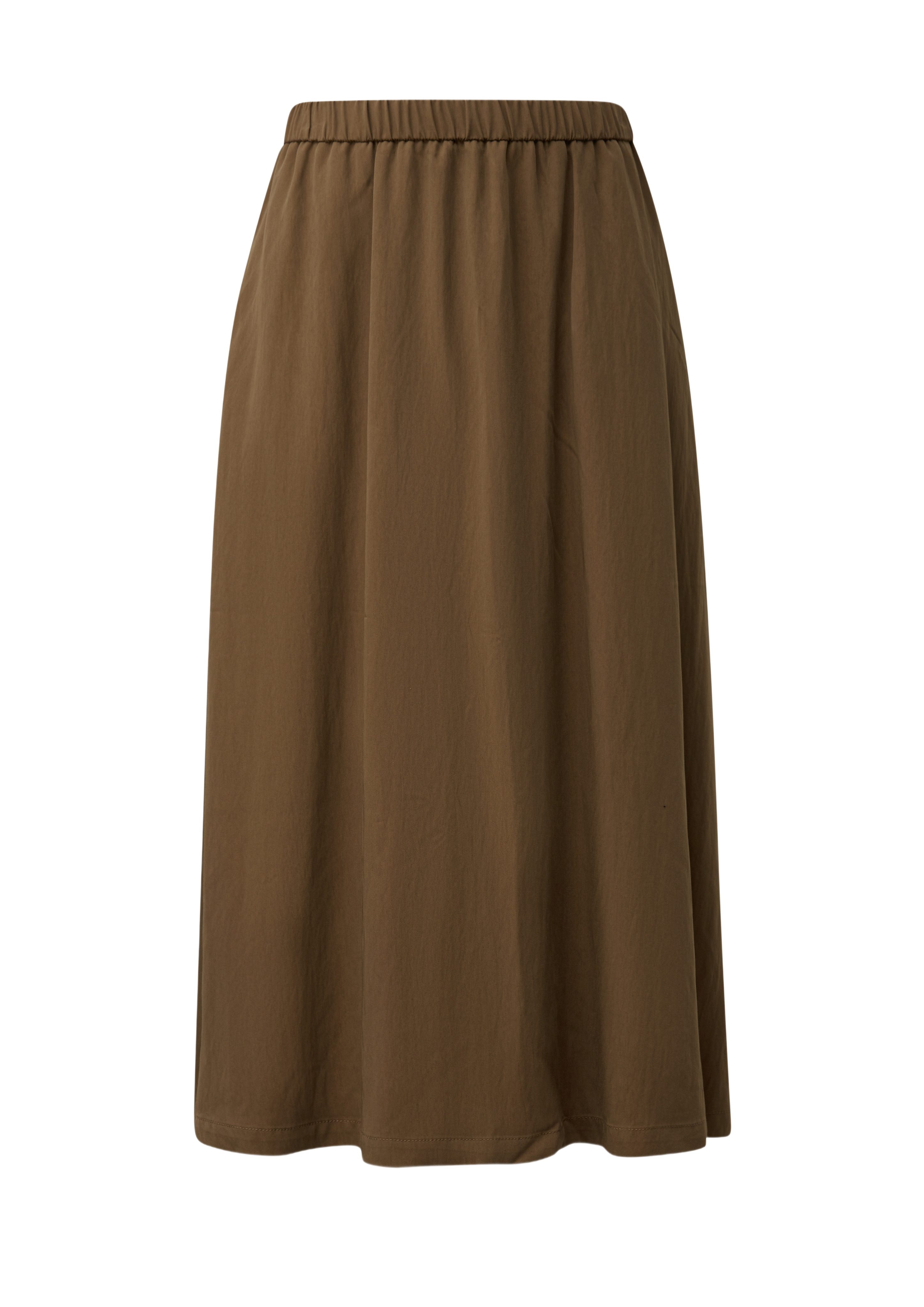 s.Oliver A-Linien-Rock braun,Casual,Viskose,Unifarben,Regular Fit,Mittel