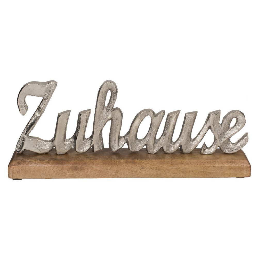 Dekofigur Deko-Schriftzug - Zuhause - ca. 31 x 12 cm