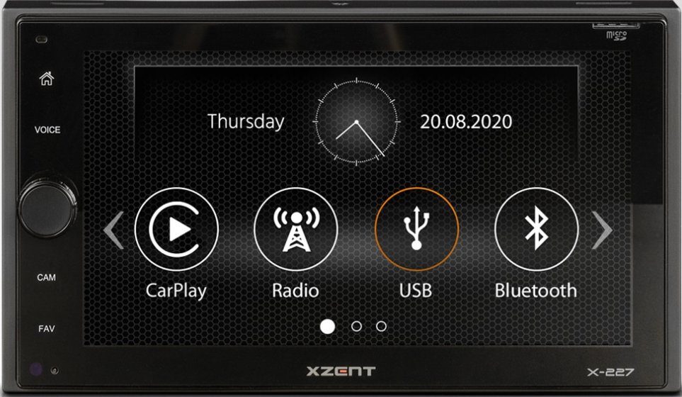 Xzent Xzent X-227 Autoradio 2-DIN INFOTAINER MIT APPLE CARPLAY, DAB+, USB  UND BLUETOOTH Stereoanlage