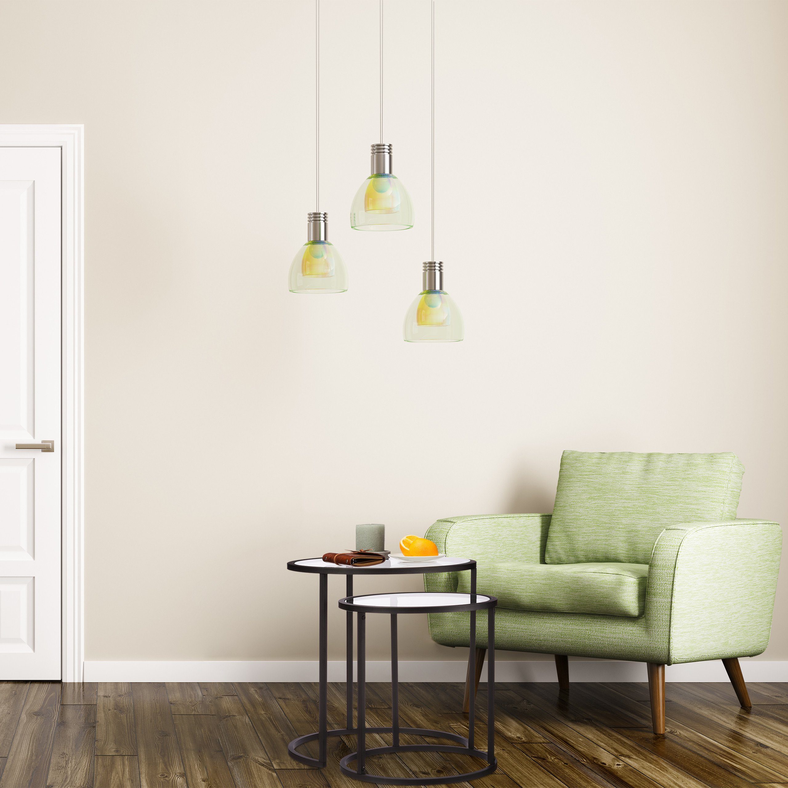 relaxdays Satztisch Beistelltische 2er Set Glas günstig online kaufen