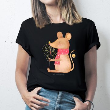 Mr. & Mrs. Panda T-Shirt Weihnachtsmaus - Schwarz - Geschenk, Frauen, Weihnachtsmotiv, Weihnac (1-tlg)