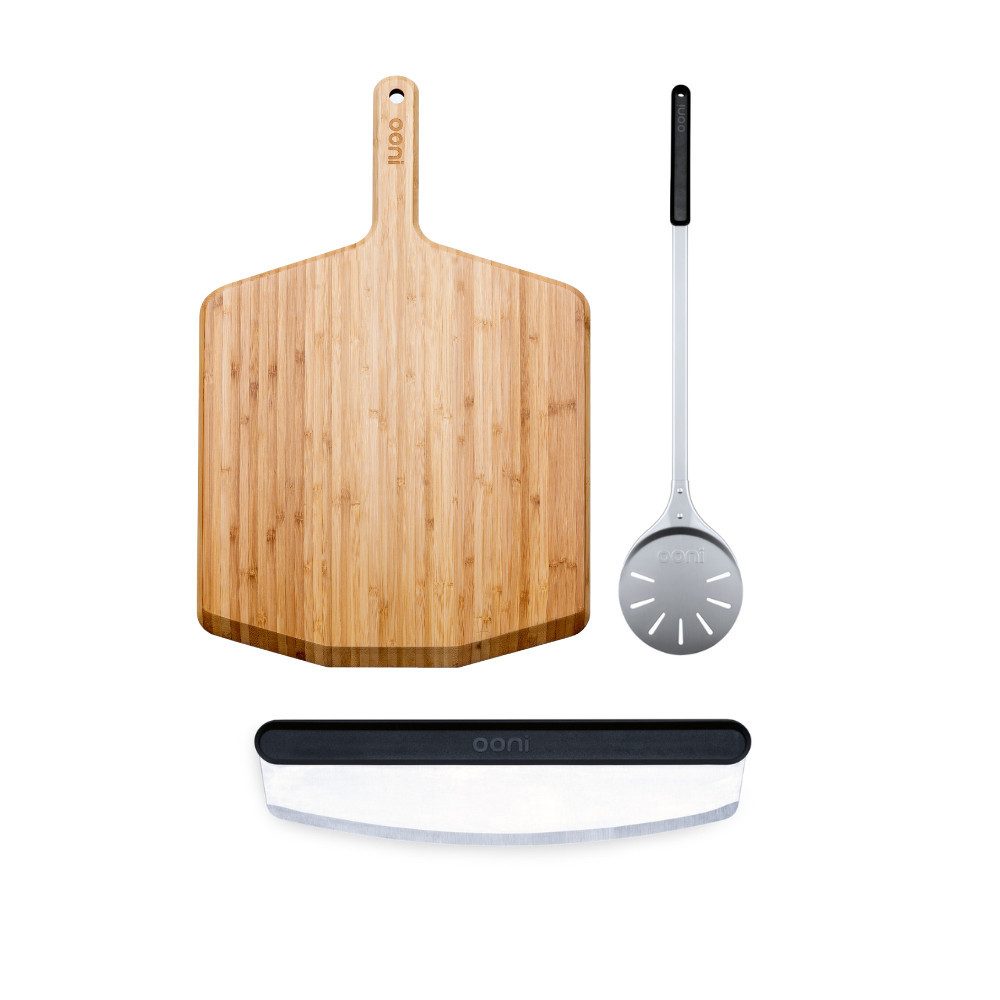 Ooni Pizzaofen Ooni Zubehör Fortgeschrittenen Paket mit 16" Bambusbrett