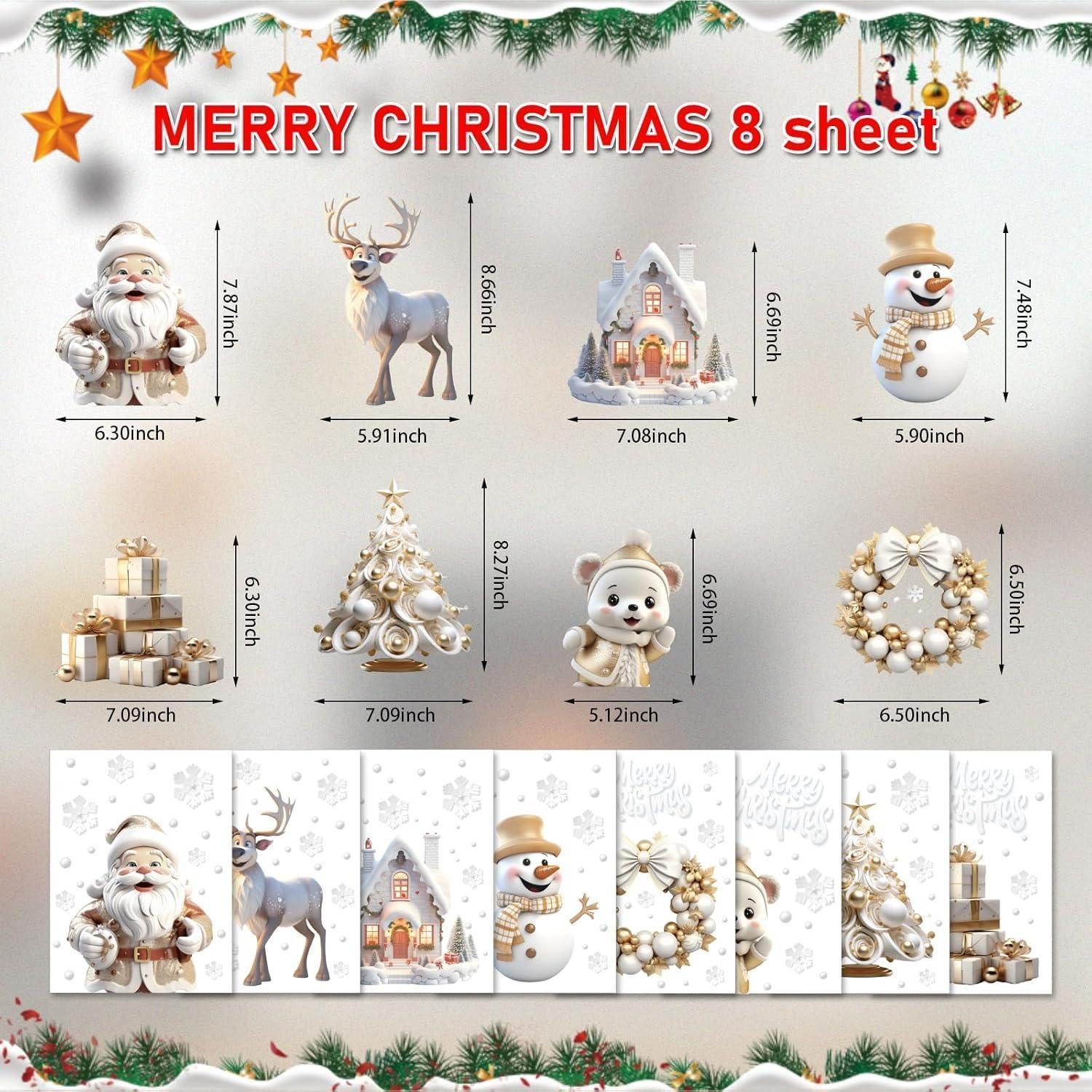 LuxusKollektion Dekohänger Fensterbilder Weihnachten Selbstklebend Wiederve günstig online kaufen