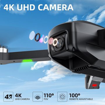HANNVIW H330S GPS Drohne mit Kamera für Erwachsene, RC Quadrocopter Drohne (4K UHD, mit Leicht, Stark Smart Bürstenloser Motor, Langstreckenübertragung)