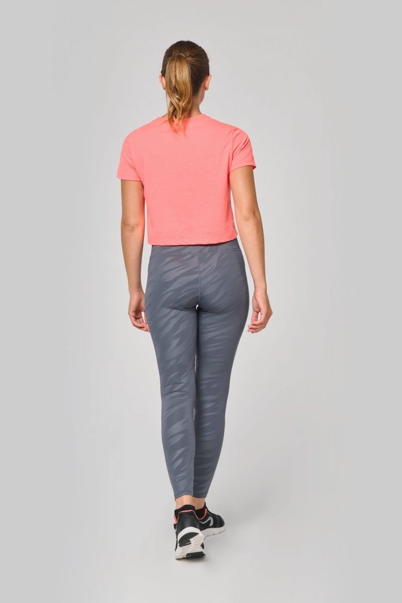 Proact Trainingsshirt Triblend-Crop Top für Damen