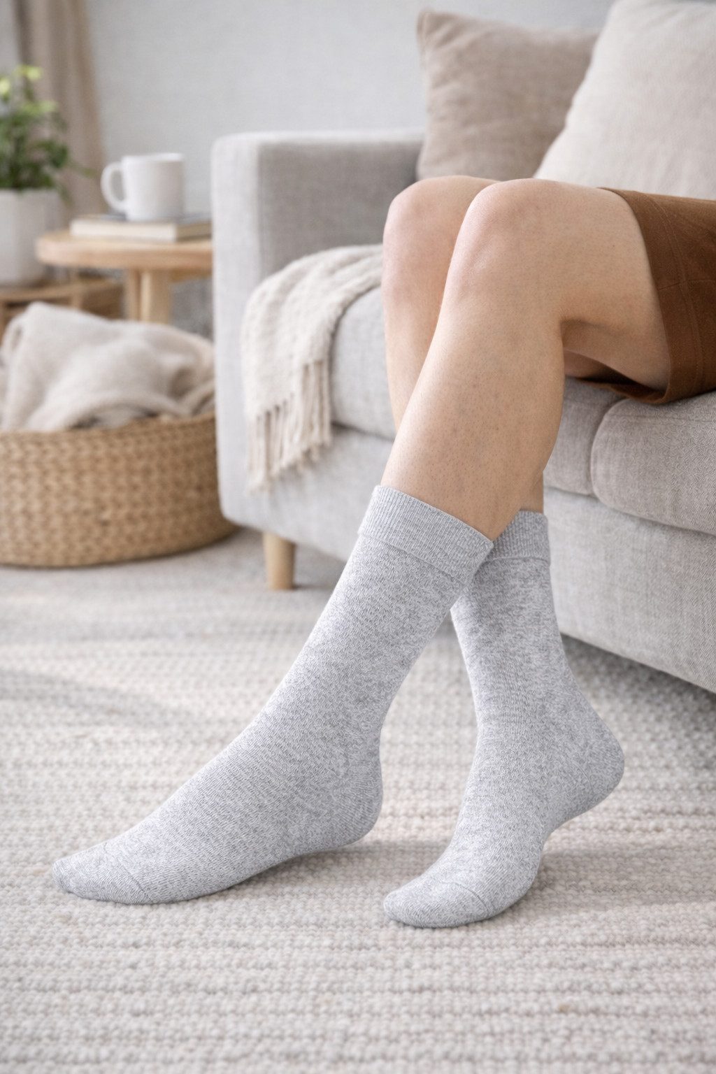 NERS Basicsocken 6 Paar Socken aus Bambus Damen & Herren, ohne Naht, Komfortbund (6-Paar) Premium Bambussocken Atmungsaktiv, & Weich, Geschenkbox