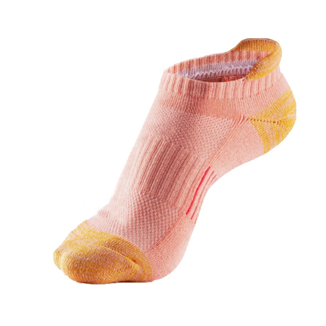 GelldG Sneakersocken Sneaker Baumwolle Orange(M) Füßlinge Socken 5 Damen Paar