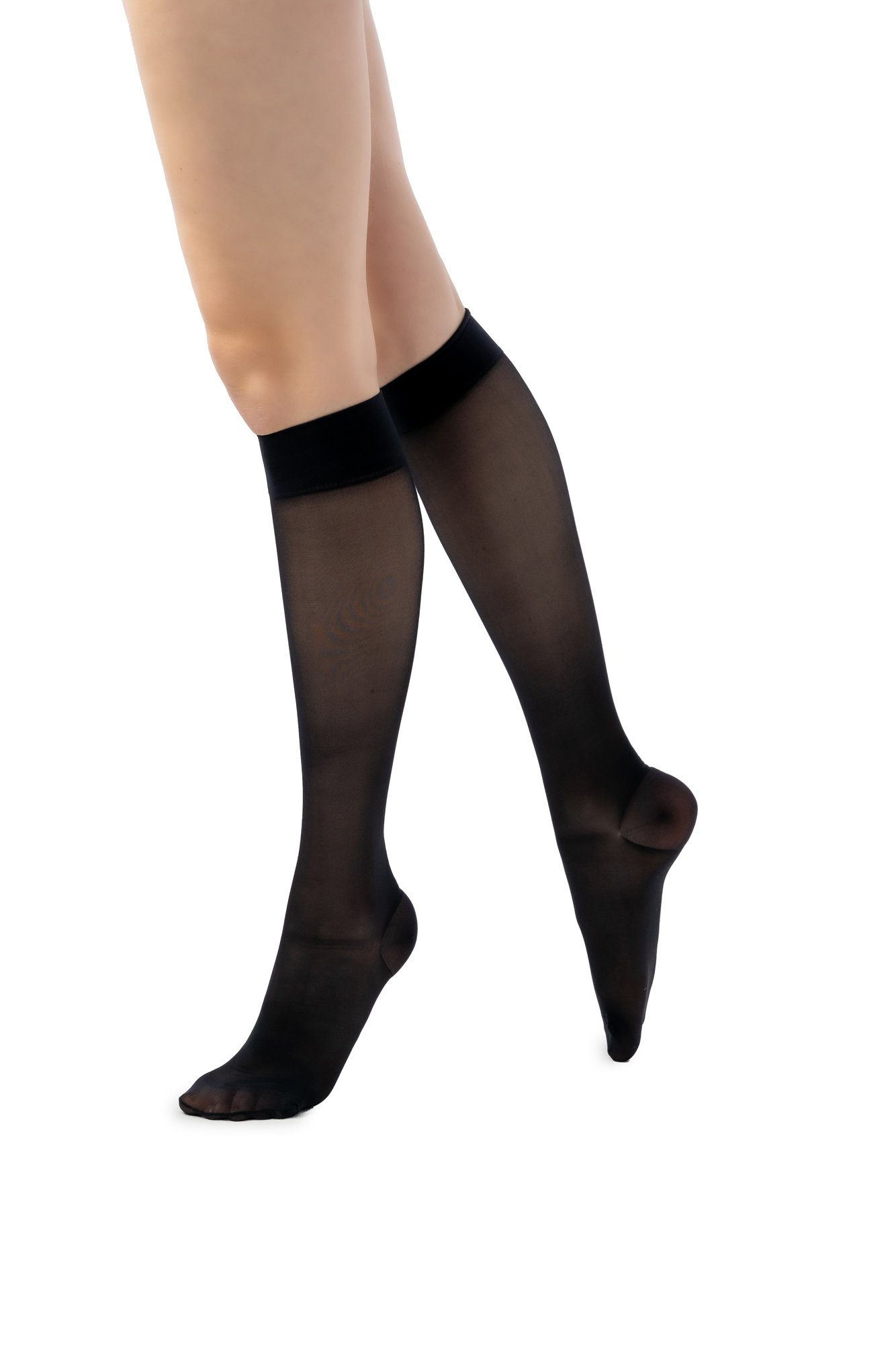 disée Socken 4049610038_2 disée Damen Support Knee High Stützkniestrumpf 70 DEN Kniestrümpfe mit starker Kompression schwarz