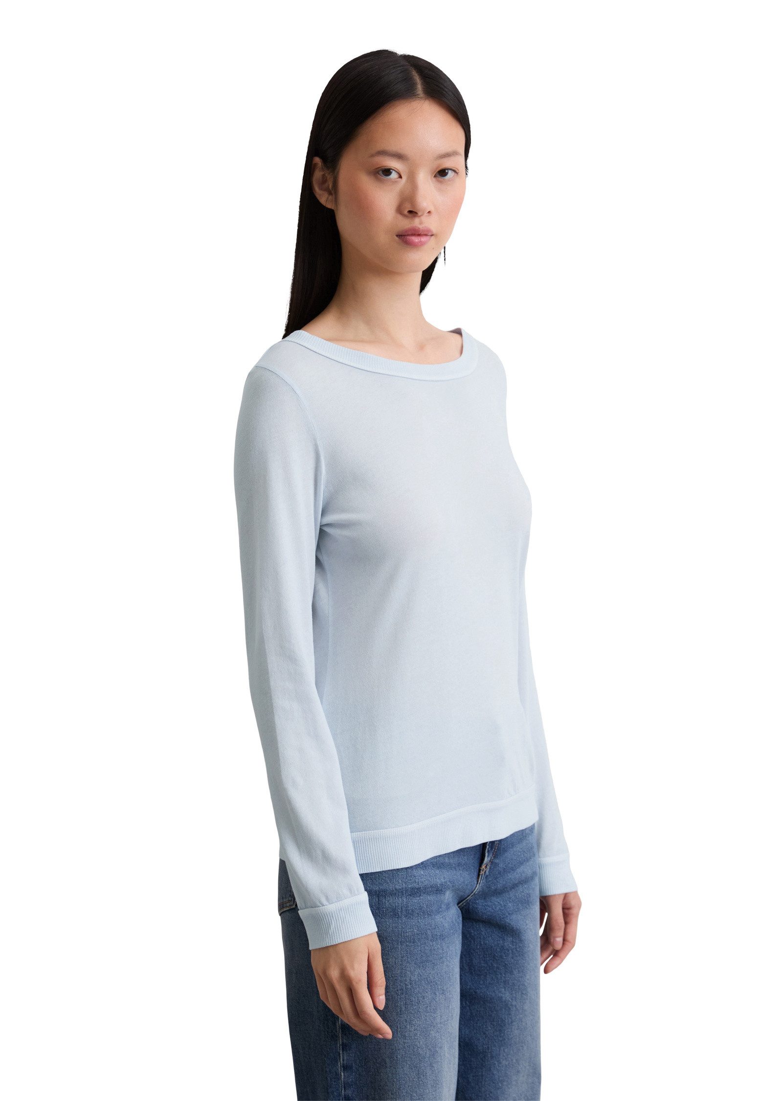 Marc O'Polo Langarmshirt aus Organic Cotton günstig online kaufen