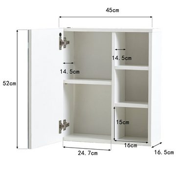 CLIPOP Badezimmerspiegelschrank Wandschrank (1er Set)