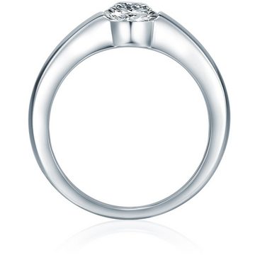 Trilani Fingerring aus 925 Sterling Silber, verziert mit Kristallen von Swarovski®