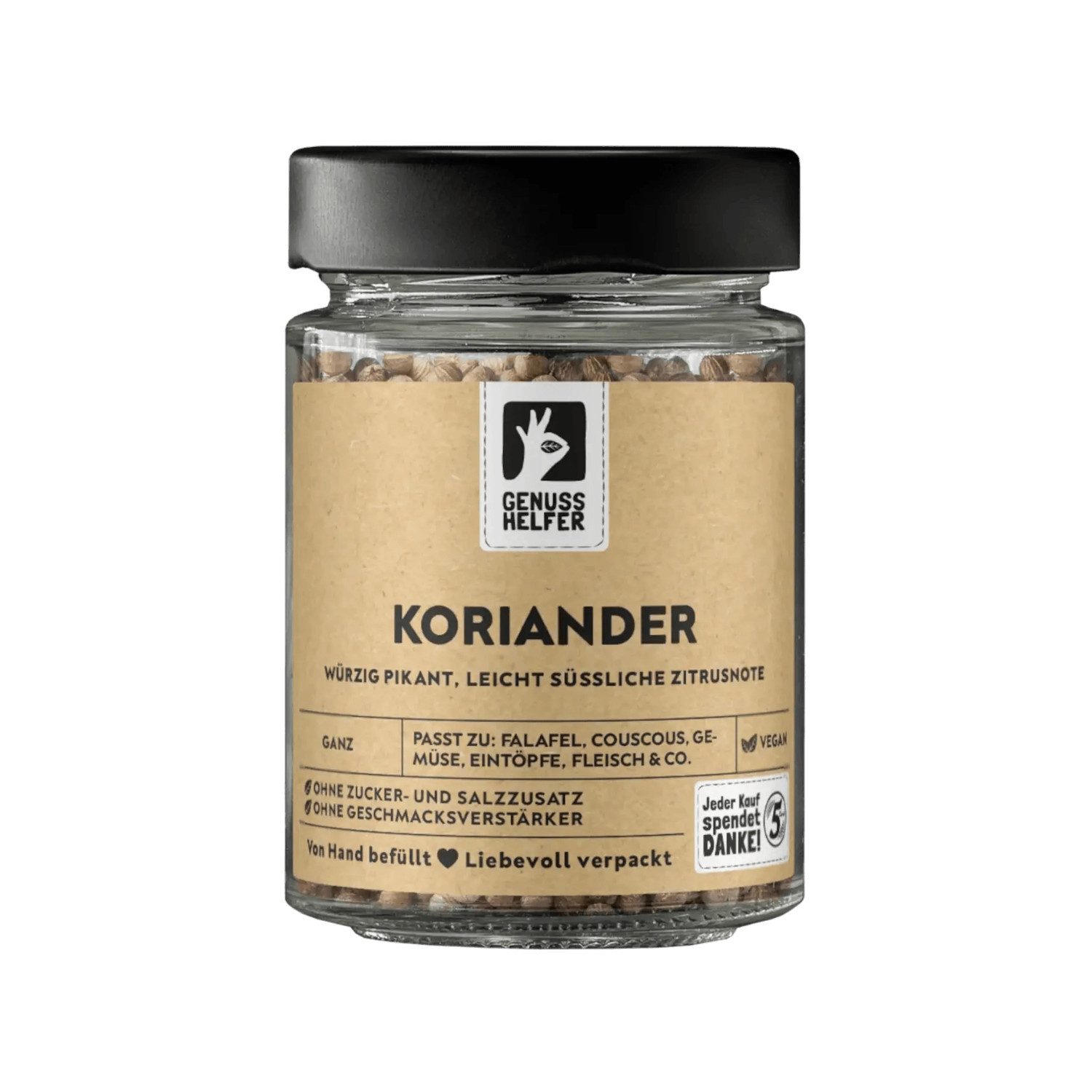 Bremer Gewürzhandel Gewürz Koriander, ganz, im Glas, 50 g