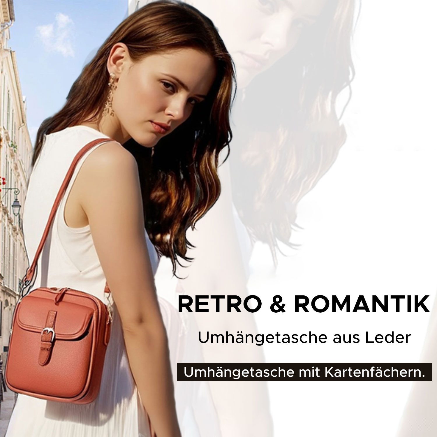 Refttenw Geldbörse Vintage Messenger Bag,Umhängetasche,Damen Geldbeutel,mit günstig online kaufen