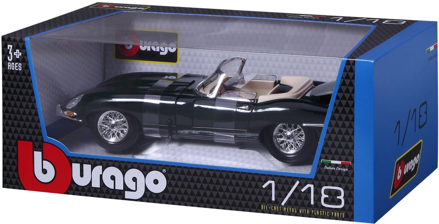 Image of Bburago Sammlerauto »Jaguar E-Type Cabrio (1961)«, Maßstab 1:18