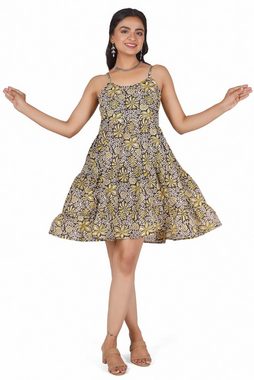 Guru-Shop Midikleid Boho Minikleid, Stufenkleid, Hängerchen -.. alternative Bekleidung