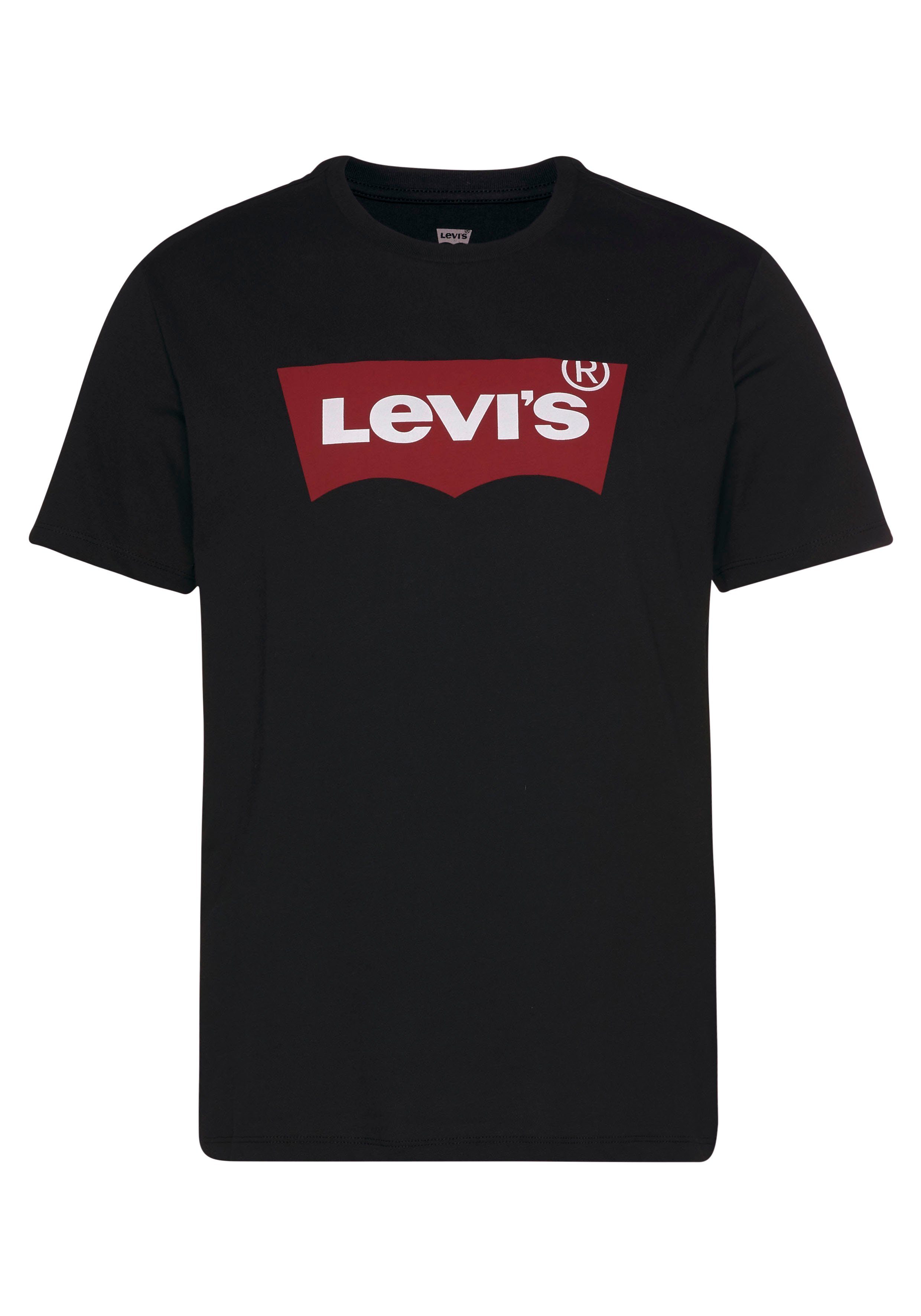 Logo T-Shirt Batwing Tee mit Levi's® Logo-Front-Print schwarz