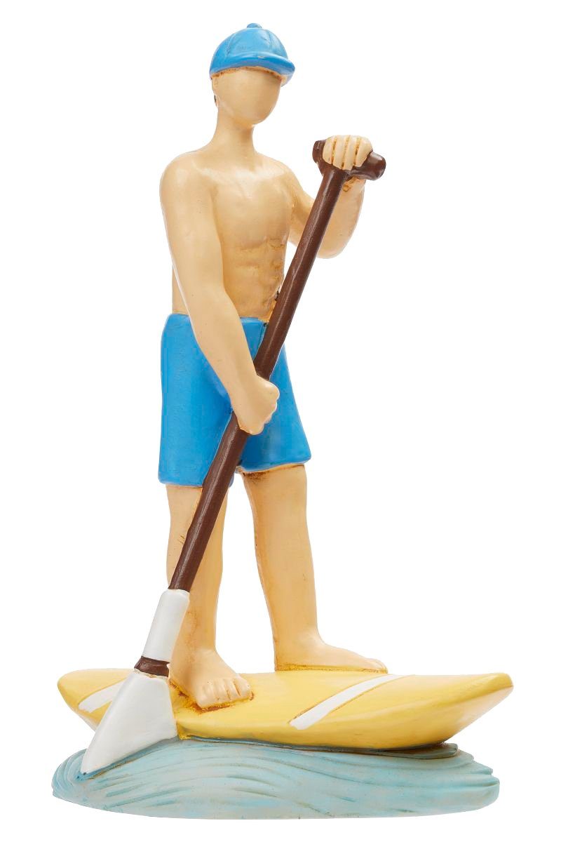 HobbyFun Dekofigur Standup-Paddler, 10 cm