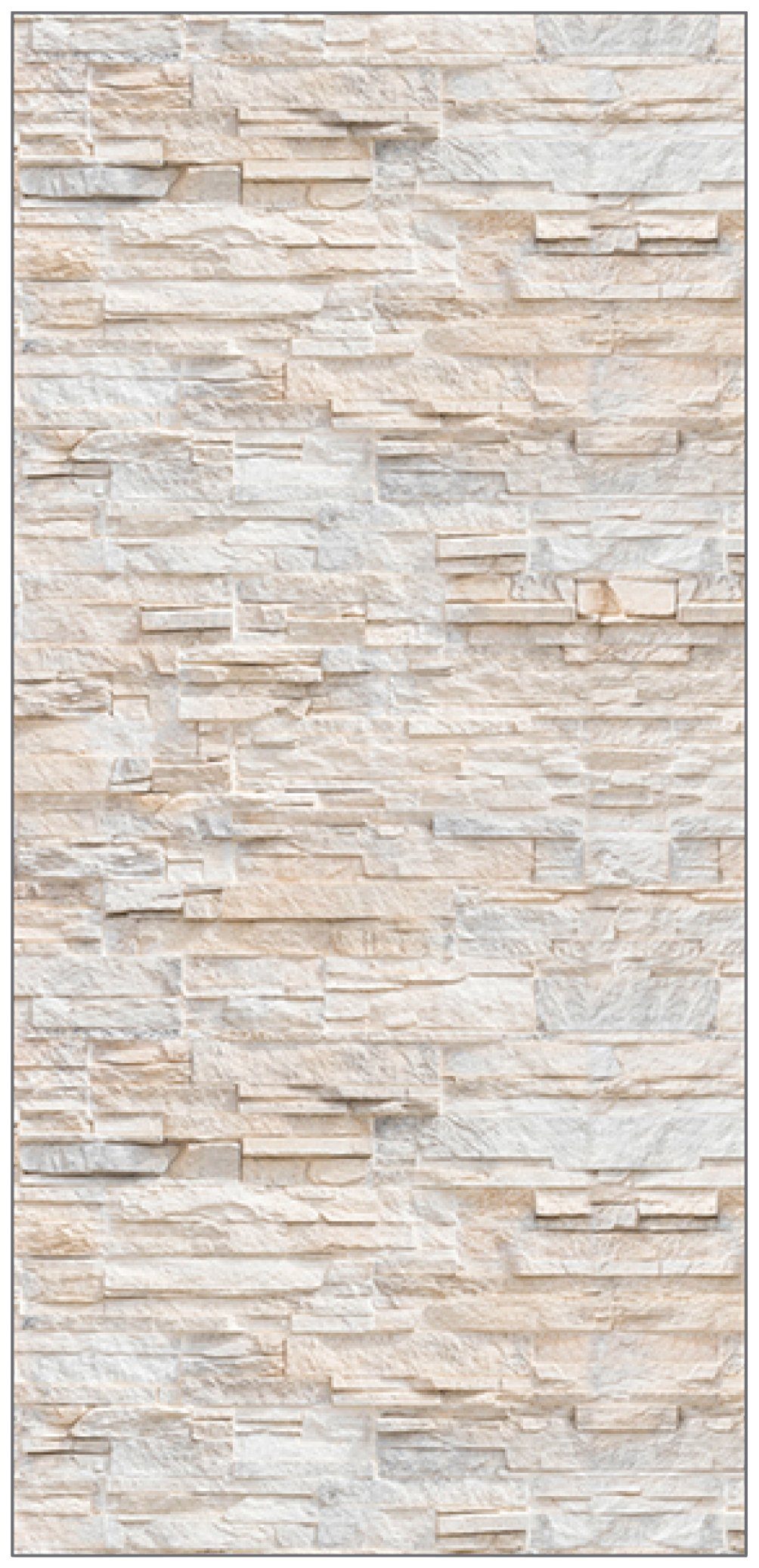 MYSPOTTI Duschrückwand »fresh F3 Bruchsteinwand Beige«, 100 x 210 cm
