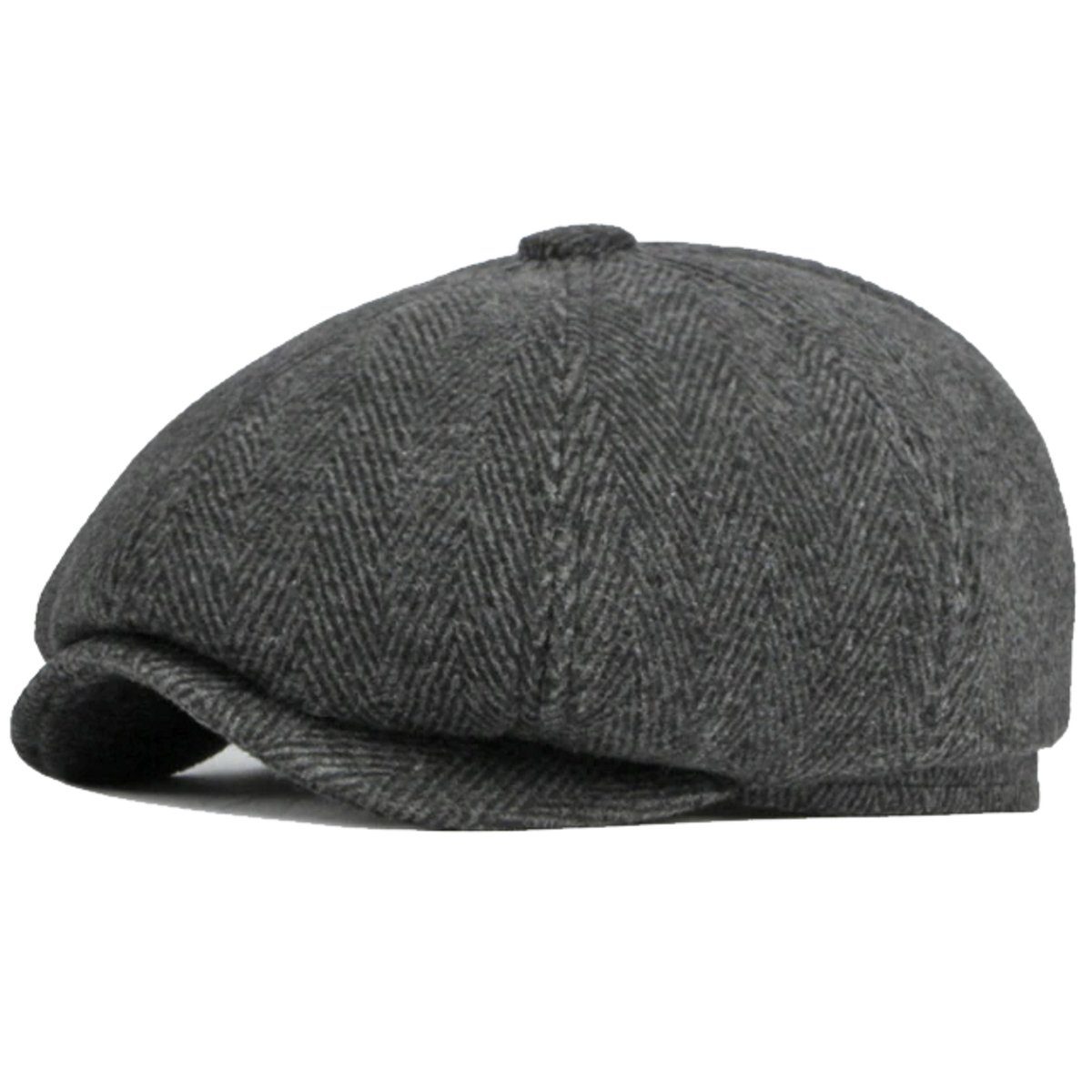 Sporty Flat Cap Winter Flat Cap Schirmmütze mit Ohrenklappen Herren Schiebermütze