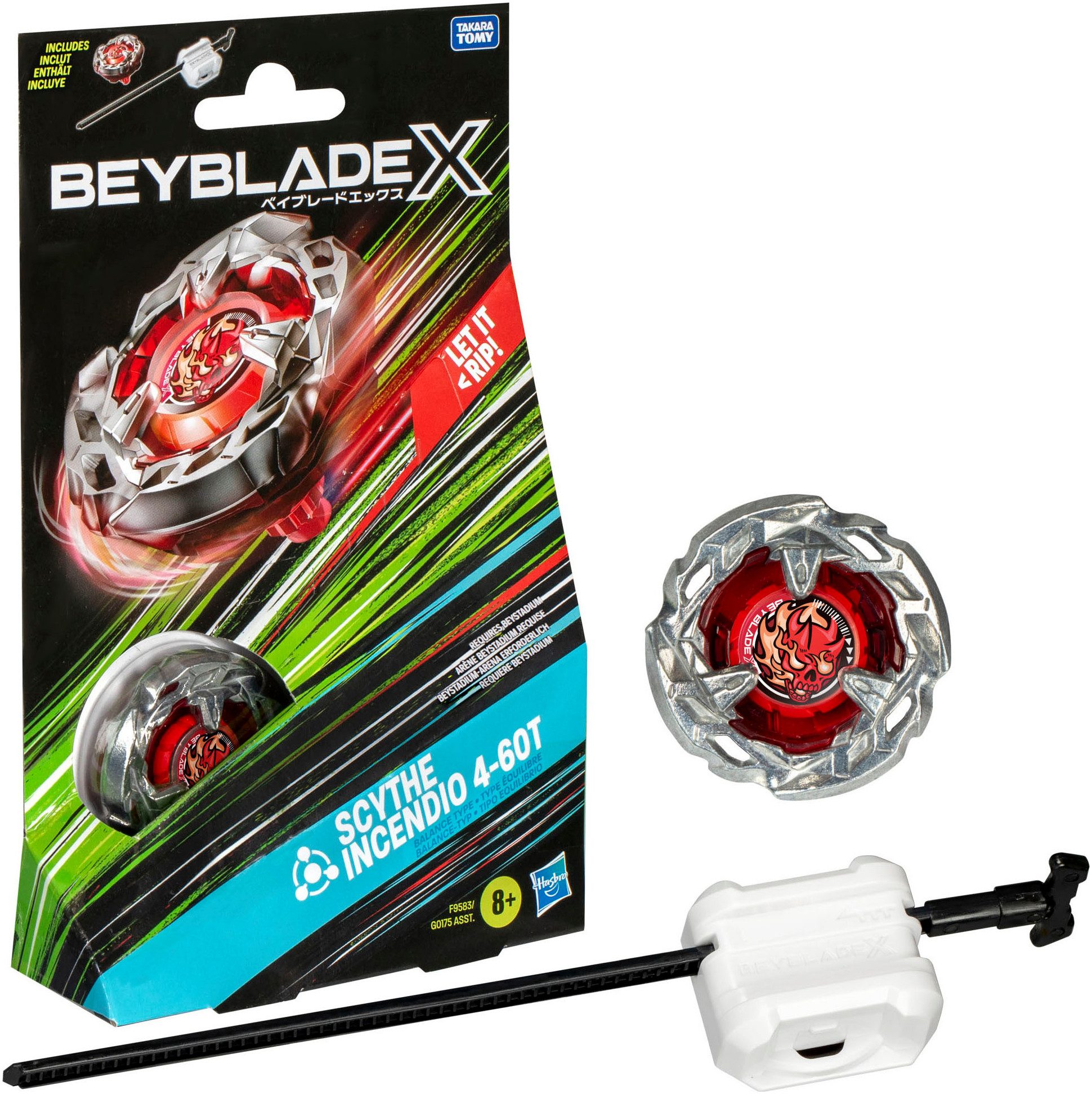 Speed-Kreisel Beyblade X Scythe Incendio 4-60T Starter Pack