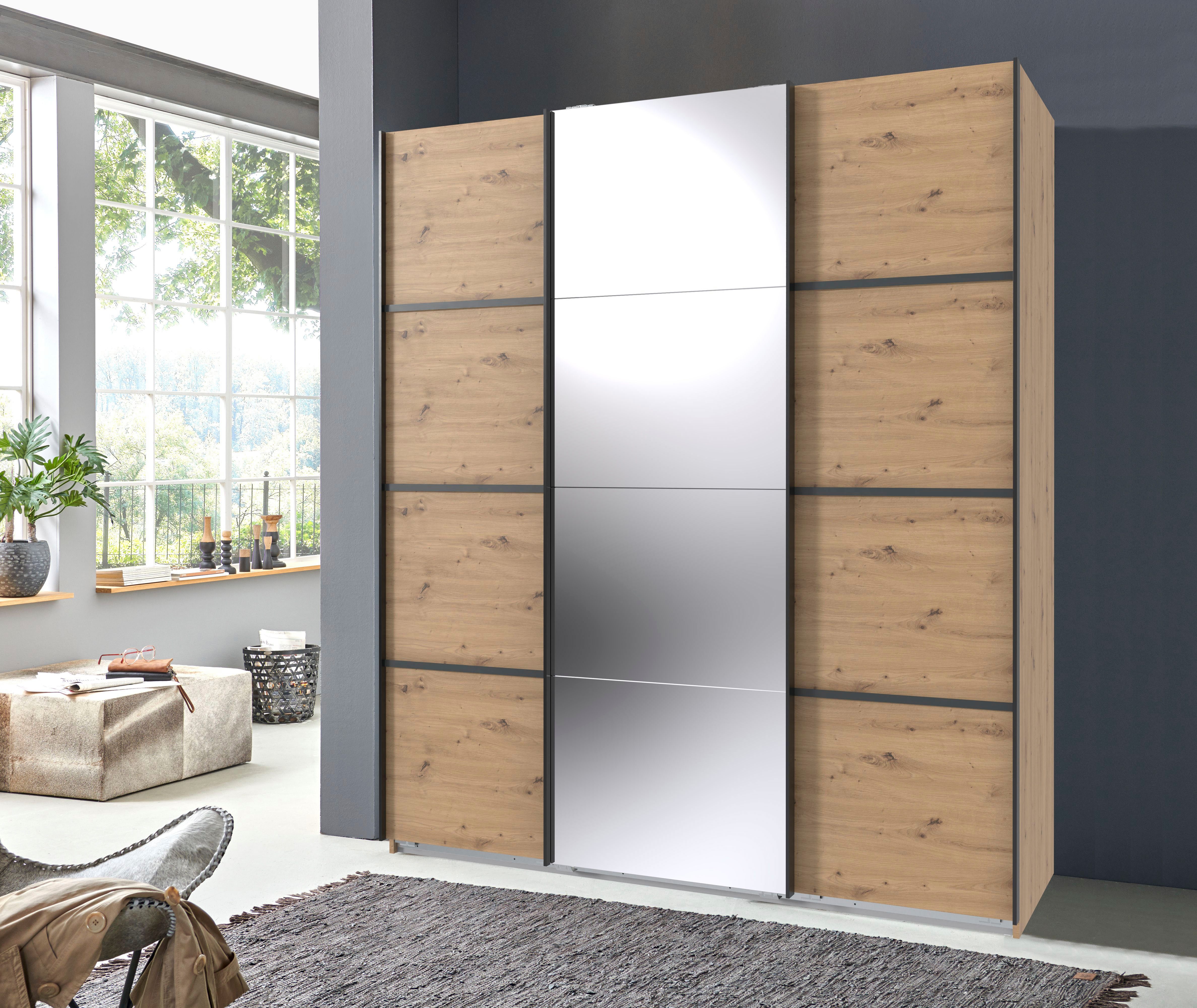 Wimex Schwebetürenschrank Jork Kleiderschrank mit Spiegel, günstig online kaufen