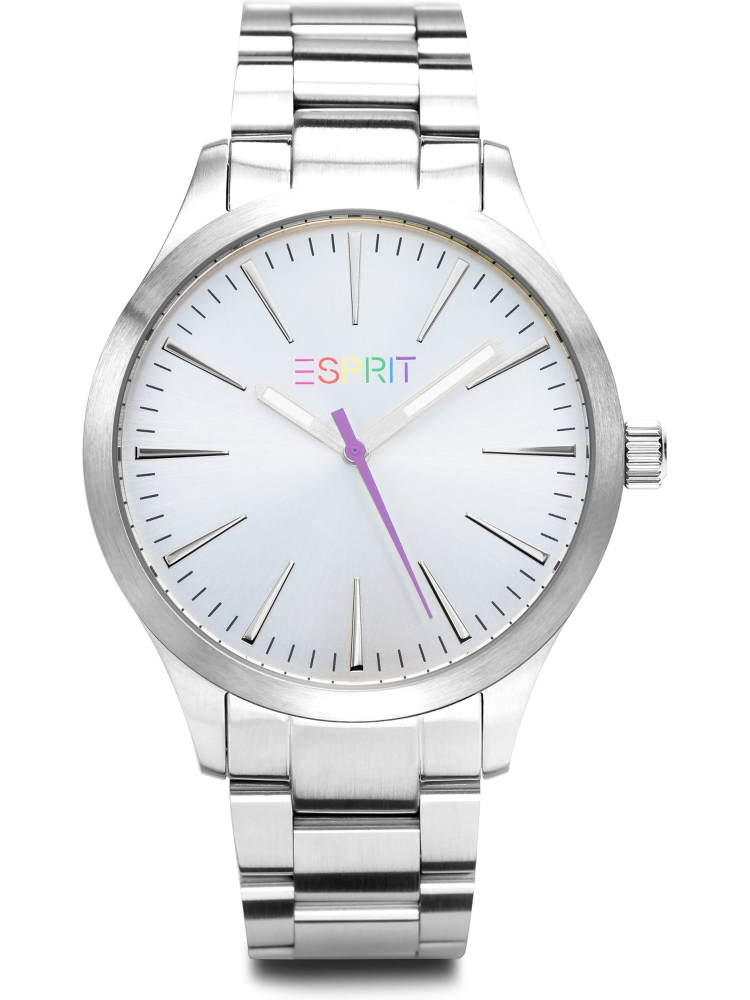 Damen-Uhren Esprit Quarzuhr Klassikuhr Analog Quarz, silber ESPRIT