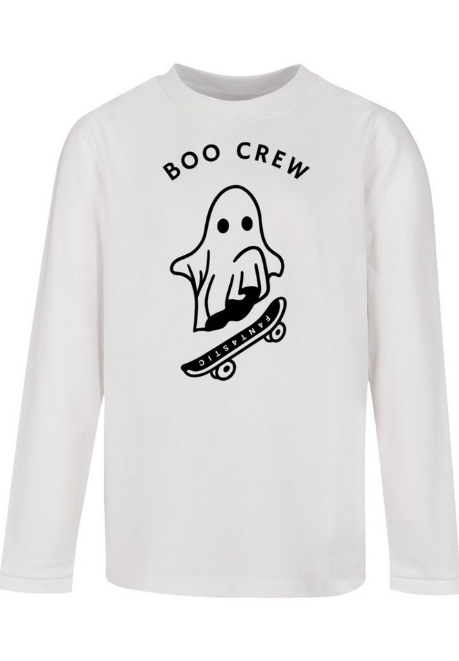 F4NT4STIC T-Shirt Boo Crew Halloween Print, Lockerer Schnitt und breite  Ärmelbündchen