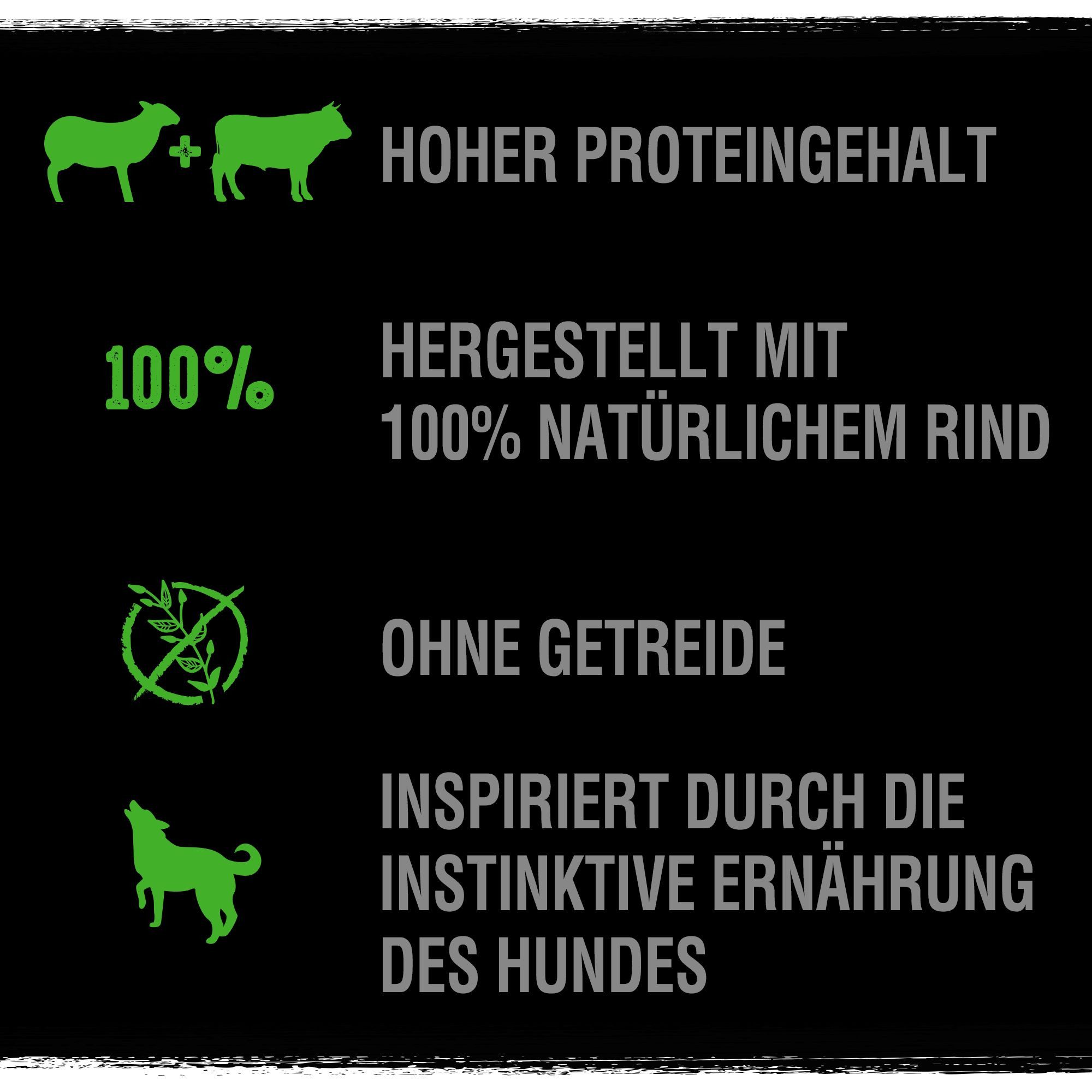 CRAVE CRAVE™ Hund Schale Pastete mit Lamm und Rind 4 x 14 x 150g, Nassfutter für: Hunde