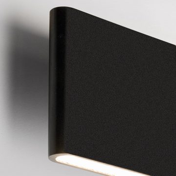 Licht-Trend Wandleuchte Slim LED-Wandleuchte Up&Down 540lm eloxiert Schwarz, Warmweiß