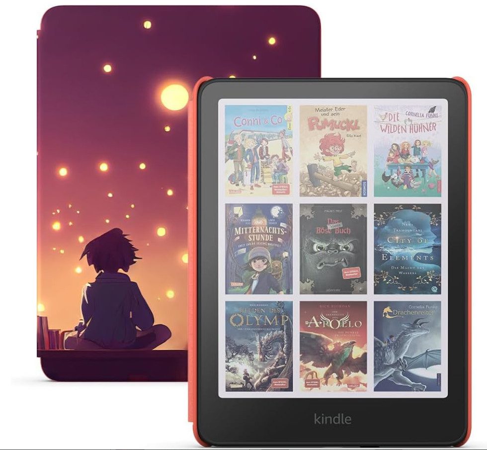 Kindle Colorsoft Kids E-Book-Reader 7" Farbdisplay 16 GB WLAN mit Hülle E-Book (7", Kindle OS, verstellbare Farbtemperatur, 8-Wochen-Akku, wasserfest)