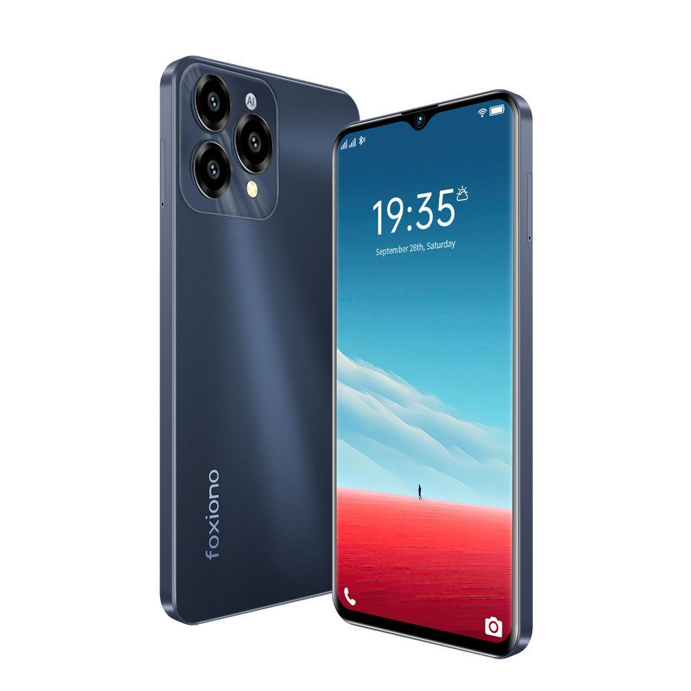 HT Android-Telefon Smartphone (6,52 Zoll, 13 MP Kamera, 4GRAM, 64GROM, erweiterbar 256GB, Dual-SIM, geeignet für Anfänger)