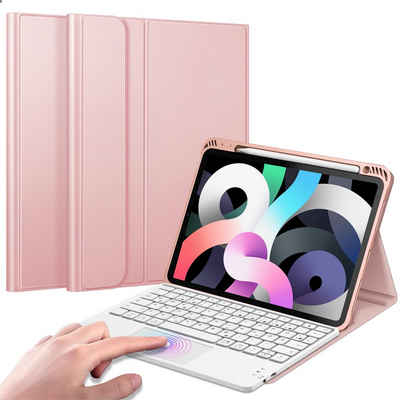 Fintie Tablet-Hülle »Tastatur Hülle für iPad Air 5. Generation 2022 / iPad Air 4. Generation 2020, iPad Air 10.9 Hülle mit Tastatur, Deutscher Tastatur mit Touchpad Magnetisch Abnehmbarer Keyboard«