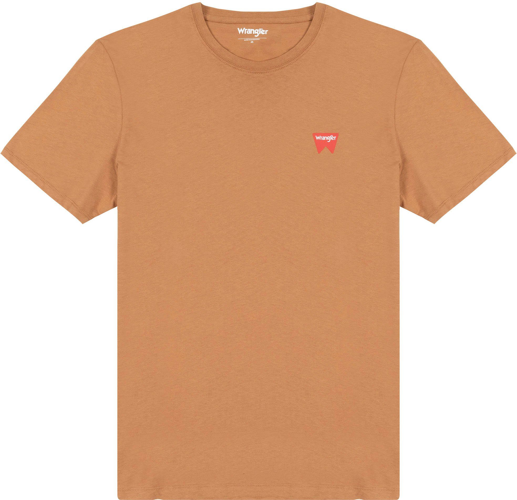 brown Sign-Off Wrangler tobacco T-Shirt
