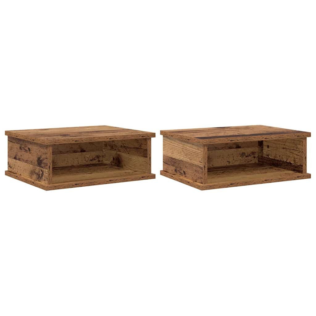 vidaXL Nachttisch Nachttisch 2 pcs Altholz 40 x 31 x 15 cm Holzwerkstoff (2-St)
