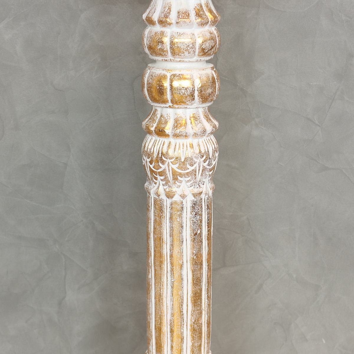 Oriental Galerie Blumenhocker Batya Modell (1 St), goldwash 60 Säulen Variante Handarbeit Antik cm goldfarben