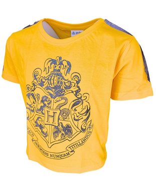 Harry Potter T-Shirt Hogwarts Mädchen Crop Top mit Glitzer Gr. 134- 164 cm
