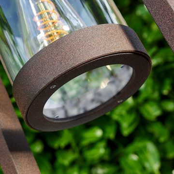 hofstein Pollerleuchte Sensor Außen Steh Stand Leuchten Lampen Wege Poller Garten Beleuchtung