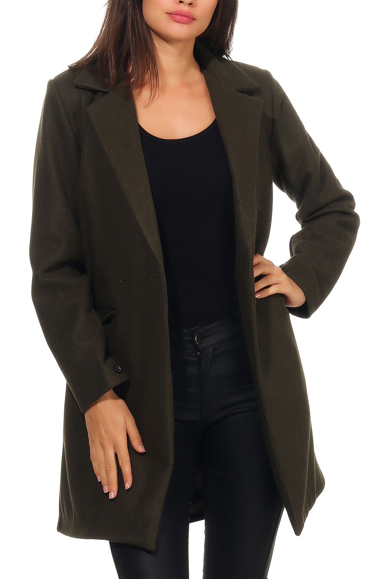 malito more than fashion Trenchcoat 19691 Übergangsmantel mit Knopfverschlu günstig online kaufen