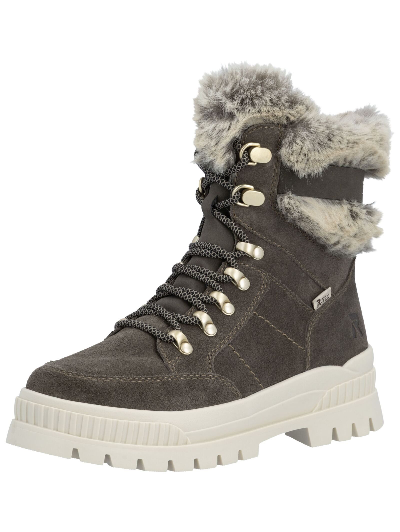 Rieker Rieker Stiefelette Veloursleder Schnürstiefelette